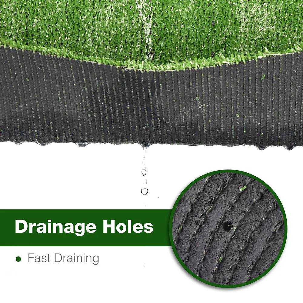 DIY 33x6ft Artificial Lawn Grass Turf Outdoor Dogs (2x)33x3ft, 3/8" Thick